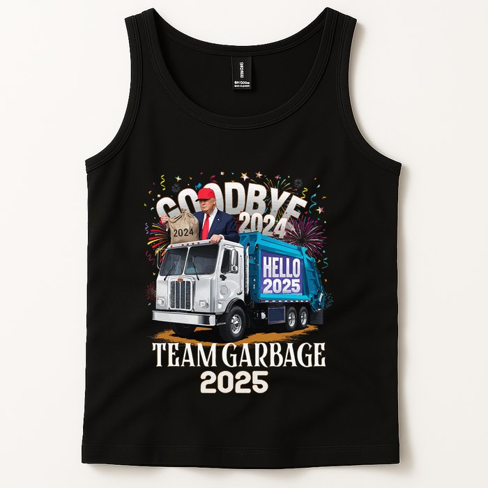 Goodbye 2024 Hello 2025 Happy New Year 2025 Team Garbage Tank Top