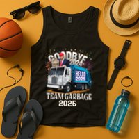 Goodbye 2024 Hello 2025 Happy New Year 2025 Team Garbage Tank Top
