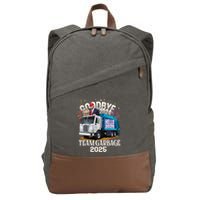 Goodbye 2024 Hello 2025 Happy New Year 2025 Team Garbage Cotton Canvas Backpack