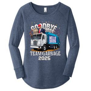 Goodbye 2024 Hello 2025 Happy New Year 2025 Team Garbage Women's Perfect Tri Tunic Long Sleeve Shirt