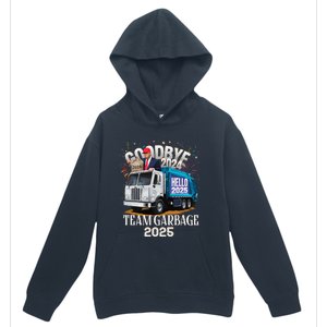 Goodbye 2024 Hello 2025 Happy New Year 2025 Team Garbage Urban Pullover Hoodie