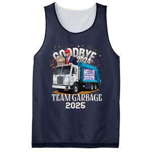 Goodbye 2024 Hello 2025 Happy New Year 2025 Team Garbage Mesh Reversible Basketball Jersey Tank