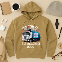 Goodbye 2024 Hello 2025 Happy New Year 2025 Team Garbage Hoodie