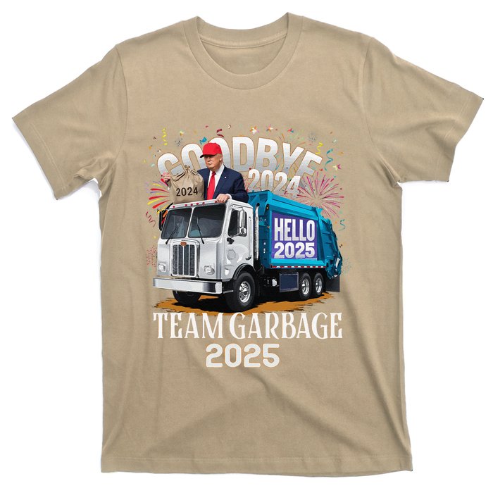 Goodbye 2024 Hello 2025 Happy New Year 2025 Team Garbage T-Shirt