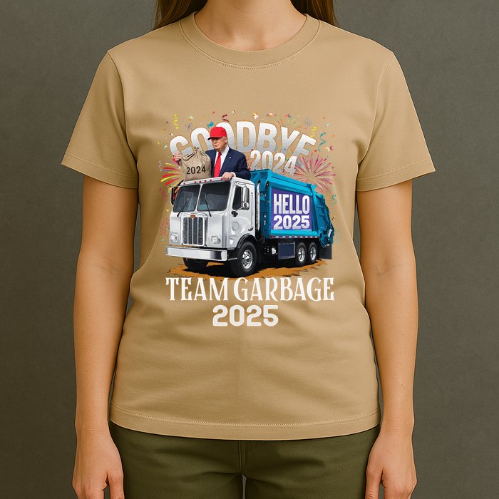 Goodbye 2024 Hello 2025 Happy New Year 2025 Team Garbage T-Shirt