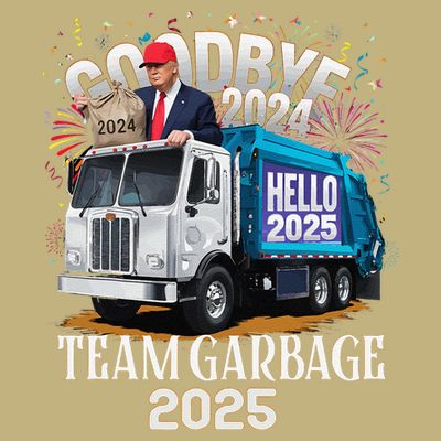 Goodbye 2024 Hello 2025 Happy New Year 2025 Team Garbage T-Shirt