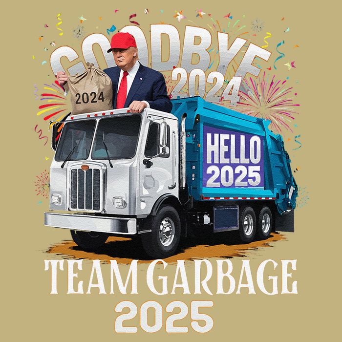 Goodbye 2024 Hello 2025 Happy New Year 2025 Team Garbage T-Shirt