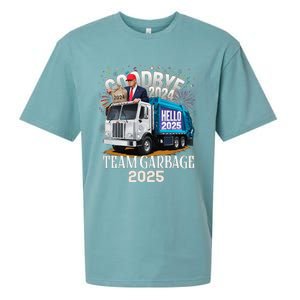 Goodbye 2024 Hello 2025 Happy New Year 2025 Team Garbage Sueded Cloud Jersey T-Shirt