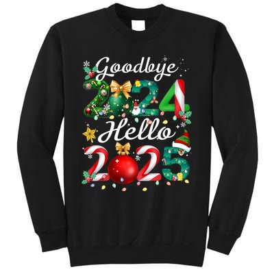 Goodbye 2024 Hello 2025 Merry Christmas Happy New Year 2025 Sweatshirt