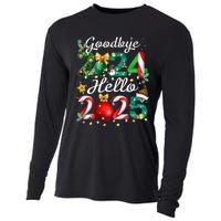 Goodbye 2024 Hello 2025 Merry Christmas Happy New Year 2025 Cooling Performance Long Sleeve Crew