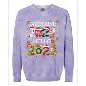 Goodbye 2024 Hello 2025 Happy New Year 2025 New YearS Eve Colorblast Crewneck Sweatshirt