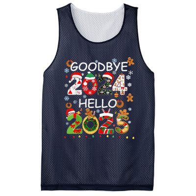 Goodbye 2024 Hello 2025 Happy New Year 2025 New YearS Eve Mesh Reversible Basketball Jersey Tank