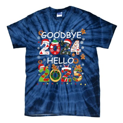 Goodbye 2024 Hello 2025 Happy New Year 2025 New YearS Eve Tie-Dye T-Shirt