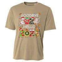 Goodbye 2024 Hello 2025 Happy New Year 2025 New YearS Eve Cooling Performance Crew T-Shirt