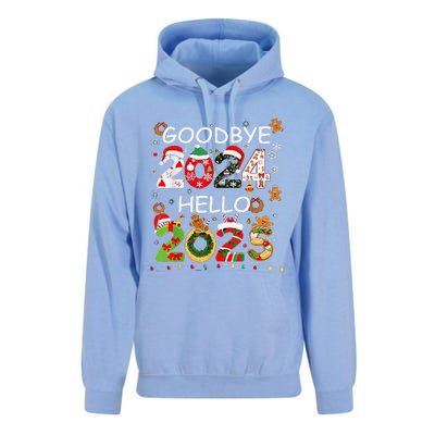 Goodbye 2024 Hello 2025 Happy New Year 2025 New YearS Eve Unisex Surf Hoodie