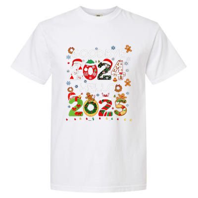 Goodbye 2024 Hello 2025 Happy New Year 2025 New YearS Eve Garment-Dyed Heavyweight T-Shirt