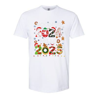 Goodbye 2024 Hello 2025 Happy New Year 2025 New YearS Eve Softstyle CVC T-Shirt