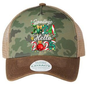 Goodbye 2024 Hello 2025 Merry Christmas Happy New Year 2025 Gift Legacy Tie Dye Trucker Hat