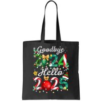 Goodbye 2024 Hello 2025 Merry Christmas Happy New Year 2025 Gift Tote Bag