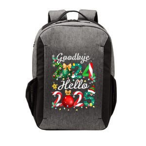 Goodbye 2024 Hello 2025 Merry Christmas Happy New Year 2025 Gift Vector Backpack