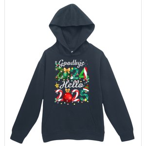 Goodbye 2024 Hello 2025 Merry Christmas Happy New Year 2025 Gift Urban Pullover Hoodie