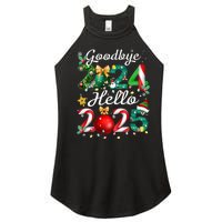 Goodbye 2024 Hello 2025 Merry Christmas Happy New Year 2025 Women's Perfect Tri Rocker Tank