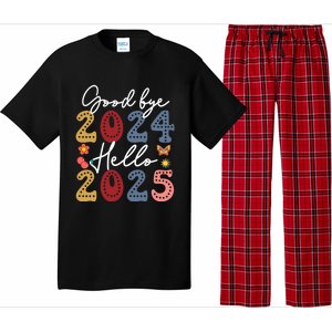 Goodbye 2024 Hello 2025 Merry Christmas Happy New Year 2025 Cute Gift Pajama Set