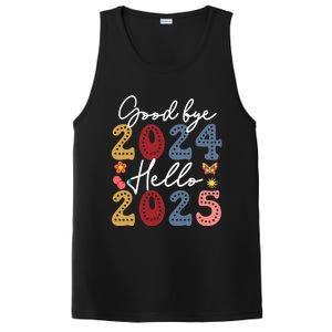 Goodbye 2024 Hello 2025 Merry Christmas Happy New Year 2025 Cute Gift PosiCharge Competitor Tank