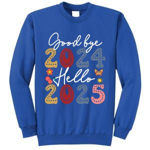 Goodbye 2024 Hello 2025 Merry Christmas Happy New Year 2025 Cute Gift Sweatshirt