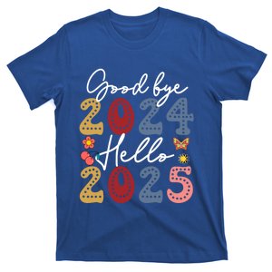 Goodbye 2024 Hello 2025 Merry Christmas Happy New Year 2025 Cute Gift T-Shirt