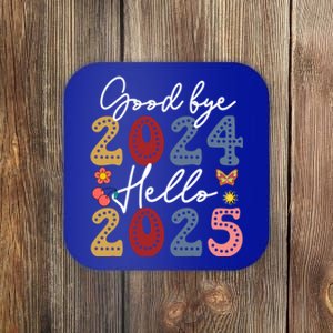 Goodbye 2024 Hello 2025 Merry Christmas Happy New Year 2025 Cute Gift Coaster