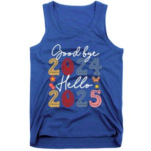 Goodbye 2024 Hello 2025 Merry Christmas Happy New Year 2025 Cute Gift Tank Top