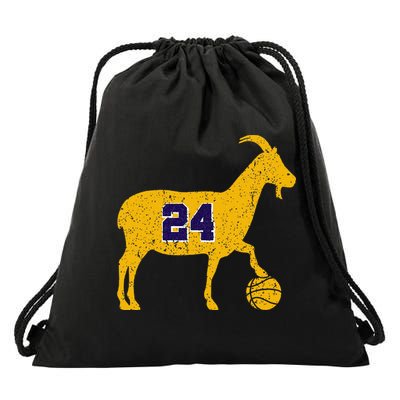 Goat 24 La Basketball Drawstring Bag