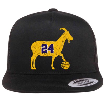 Goat 24 La Basketball Flat Bill Trucker Hat