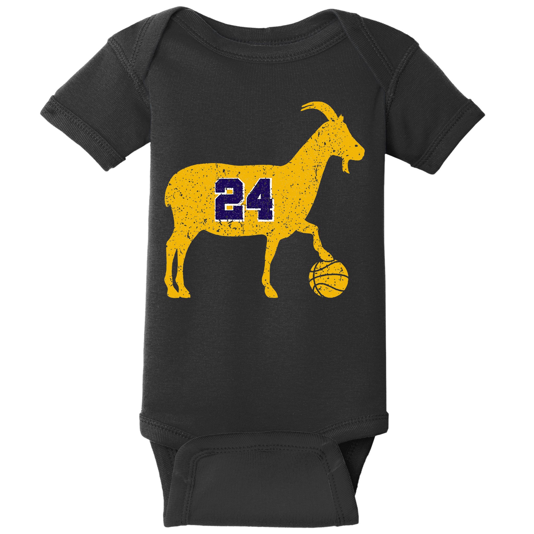 Goat 24 La Basketball Baby Bodysuit
