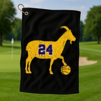 Goat 24 La Basketball Golf Towel