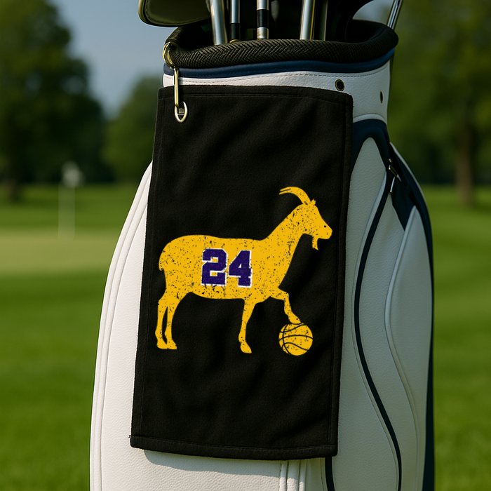 Goat 24 La Basketball Golf Towel
