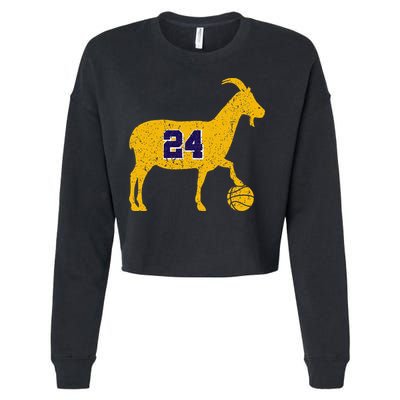 Goat 24 La Basketball Cropped Pullover Crew
