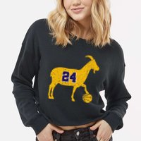 Goat 24 La Basketball Cropped Pullover Crew