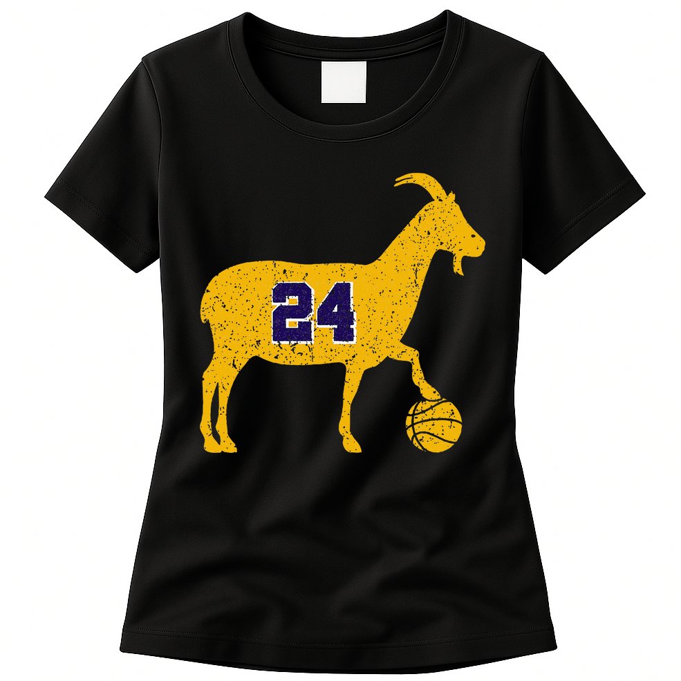 Goat 24 La Basketball Womens T-Shirt