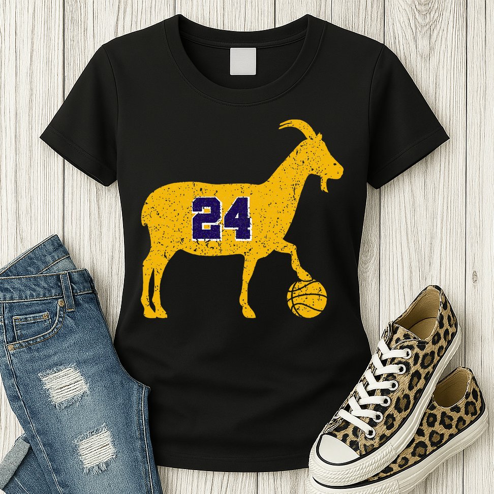 Goat 24 La Basketball Womens T-Shirt