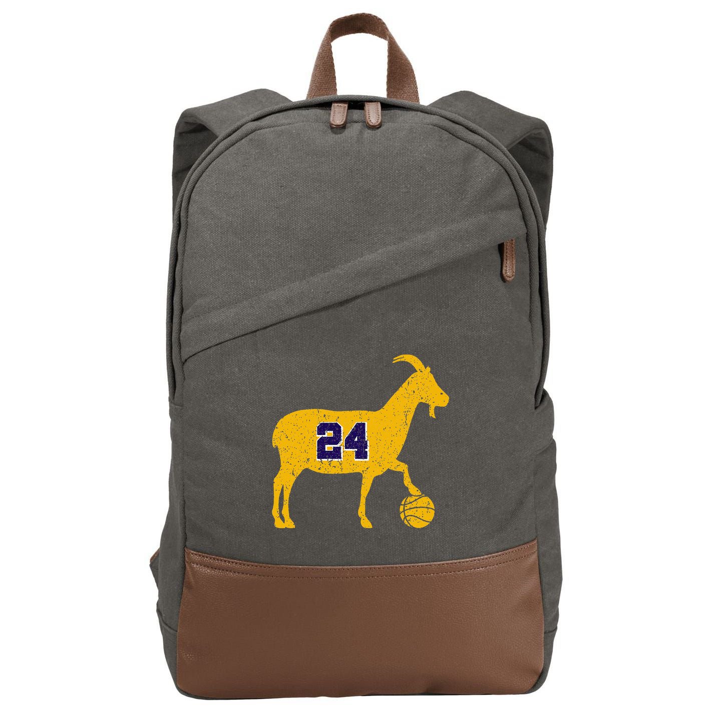 Goat 24 La Basketball Cotton Canvas Backpack