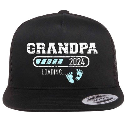Grandpa 24 Loading For Pregnancy Announcement Flatbill Hat