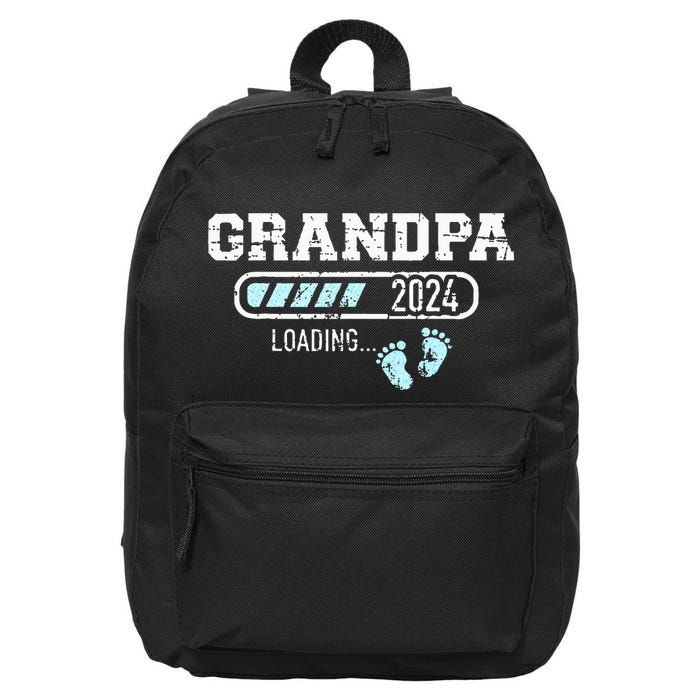 Grandpa 24 Loading For Pregnancy Announcement 16 in Basic Backpack