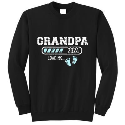 Grandpa 24 Loading For Pregnancy Announcement Tall Sweatshirt