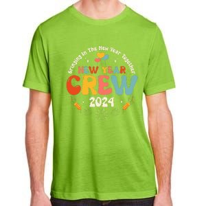 Groovy 2024 New Year's Crew Family Couple Friends Matching Adult ChromaSoft Performance T-Shirt