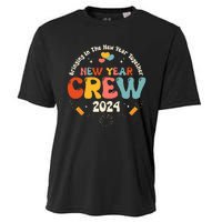 Groovy 2024 New Year's Crew Family Couple Friends Matching Cooling Performance Crew T-Shirt