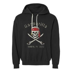 Gasparilla 2025 Pirate Festival Tampa Fl Gasparilla Souvenir Garment-Dyed Fleece Hoodie