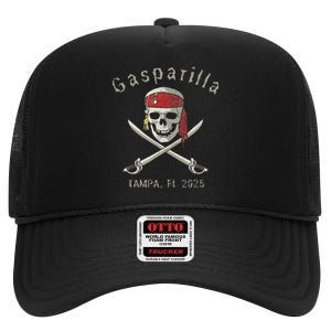 Gasparilla 2025 Pirate Festival Tampa Fl Gasparilla Souvenir High Crown Mesh Back Trucker Hat