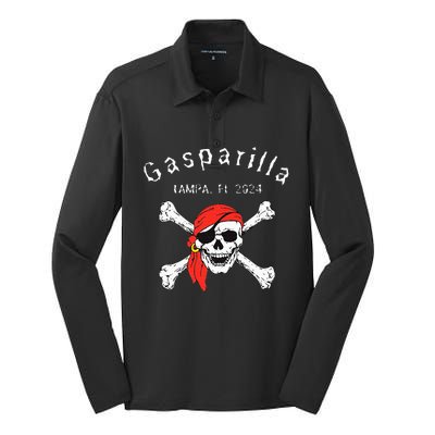 Gasparilla 2024 Priate Festival Tampa Fl Gasparilla Souvenir Silk Touch Performance Long Sleeve Polo